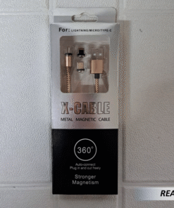 Cable multifuncional magnético de 3 puntas