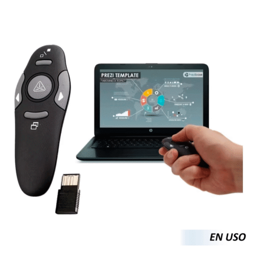 Control remoto inalámbrico de presentación láser