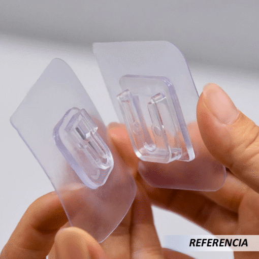 Gancho adhesivo doble transparente - Imagen 5