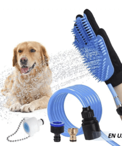 Guante de baño para perros