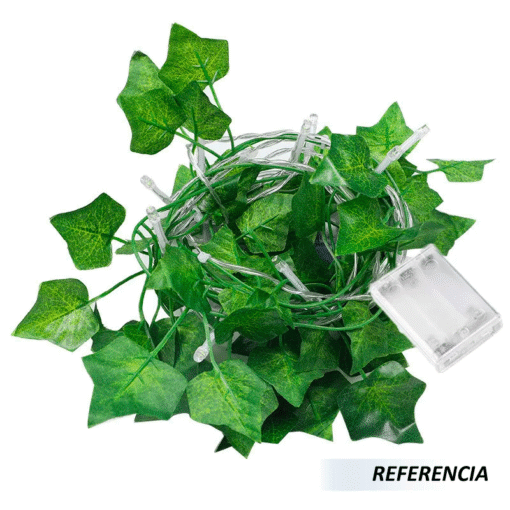 Guirnalda de hojas artificiales con luz led - Imagen 5