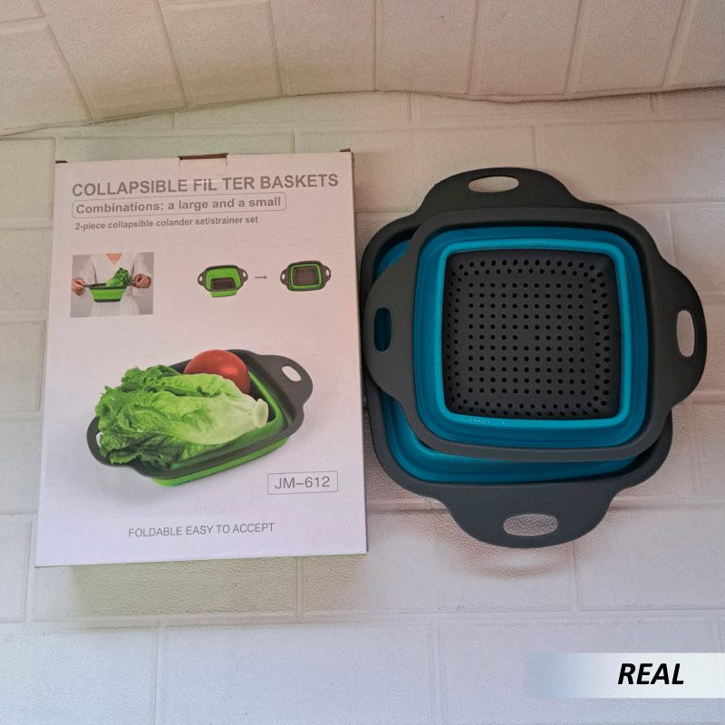 Cesta de drenaje plegable para limpieza de frutas y verduras - Imagen 4