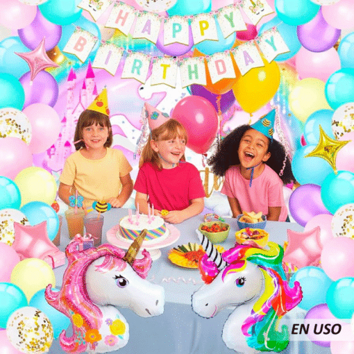 Decoración de fiesta de unicornio - Imagen 5