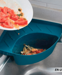 Escurridor esquinero para lavabo