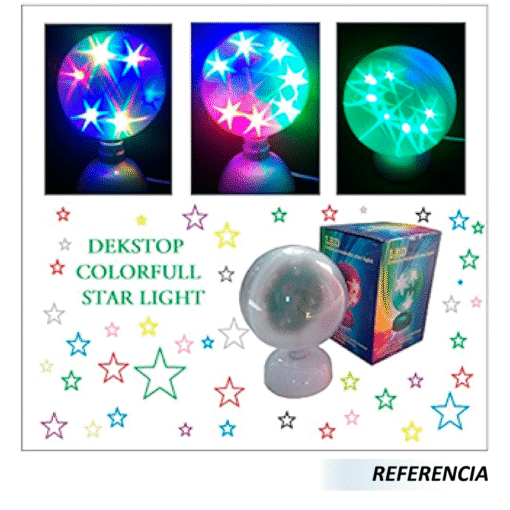 Lampara led desktop colourful star light - Imagen 5