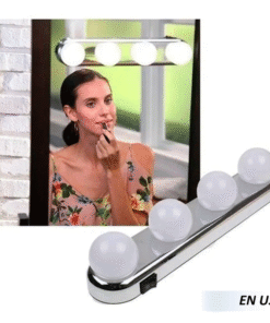 Luz frontal de espejo portátil para interiores