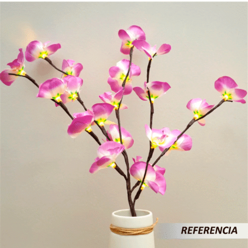 Luz de árbol en forma de orquídeas - Imagen 5