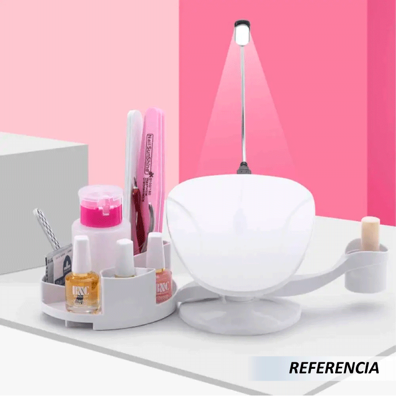 Soporte de esmalte de uñas con reposa manos multiángulo - Imagen 5