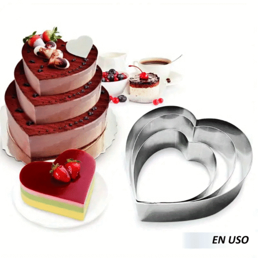  Molde de corazón para pastel
