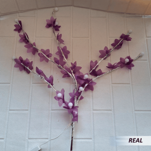 Luz de árbol en forma de orquídeas - Imagen 3