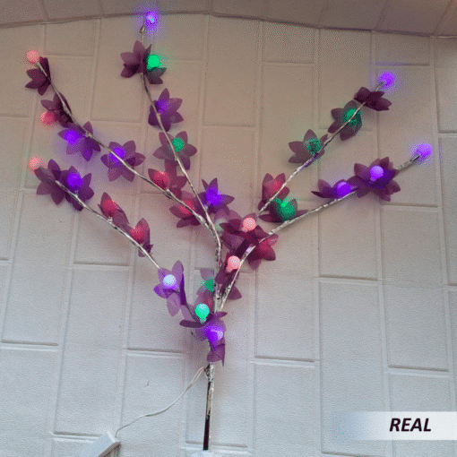 Luz de árbol en forma de orquídeas - Imagen 4