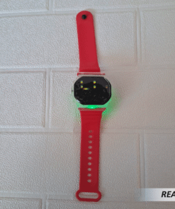 Reloj electrónico led con correa de arcoíris