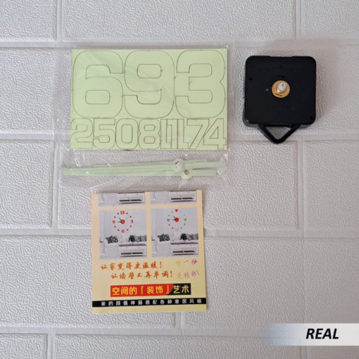 Reloj de pared luminoso autoadhesivo - Imagen 3
