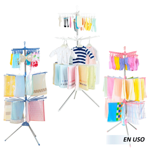 Estante de secado plegable de 3 niveles