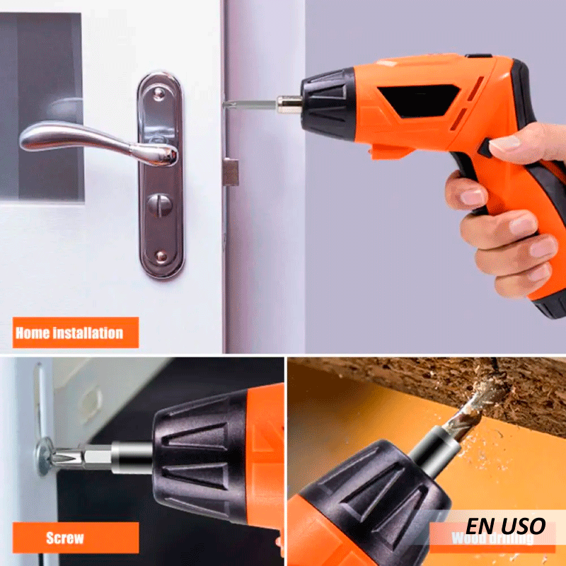 Mini taladro eléctrico recargable