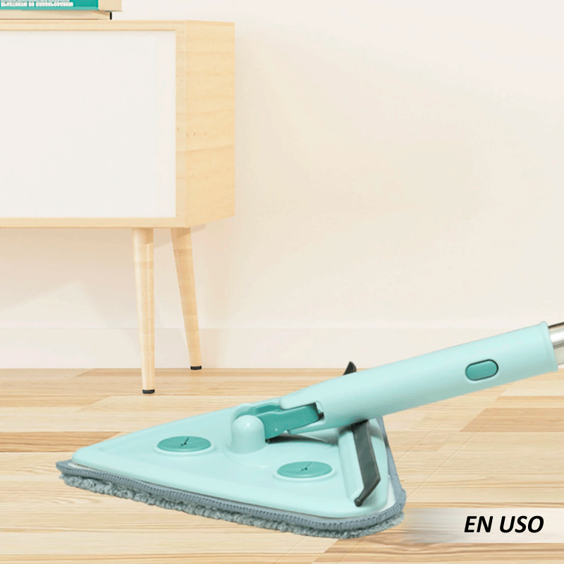 Trapeador triangular giratoria