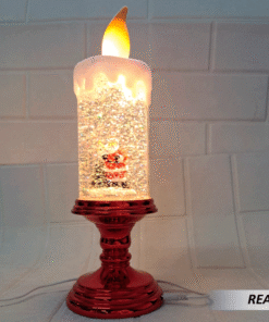 Vela con luz led navidad