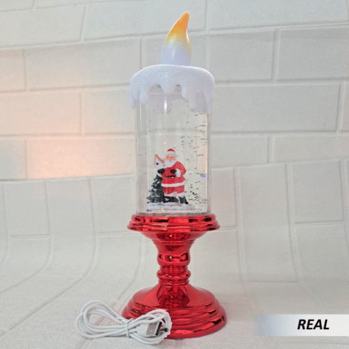 Vela con luz led navidad - Imagen 3